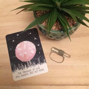 Two Fi her Crystal Ring